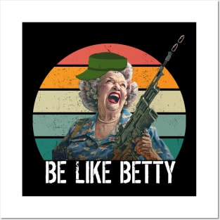 Betty White Funny Designs Posters and Art